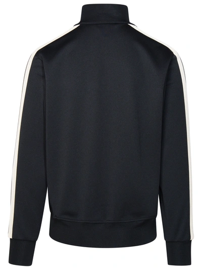 Shop Palm Angels Black Polyester Sports Sweatshirt Man