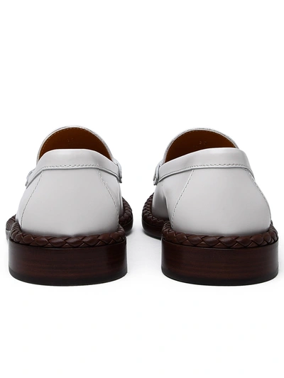 Shop Tod's Woman  White Leather Loafers