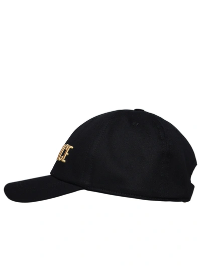 Shop Versace Man  Black Cotton Hat