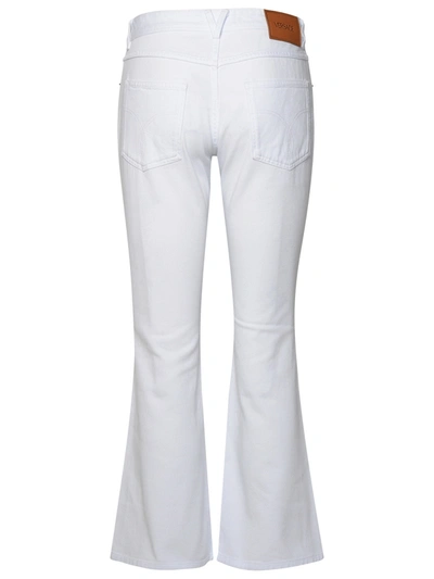 Shop Versace Woman  White Cotton Jeans