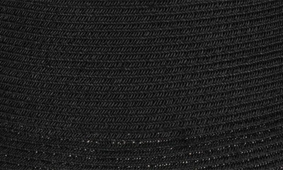 San Diego Hat Packable Straw Bucket Hat In Black