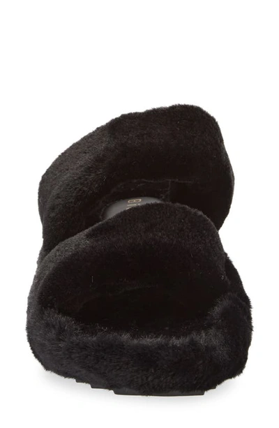 Shop Billini Whistler Faux Fur Slipper In Black