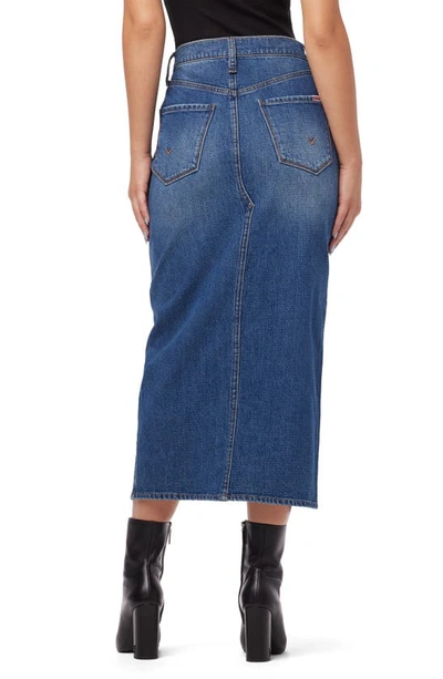 Shop Hudson Reconstructed Denim Midi Skirt In Arianna