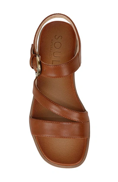 Soul Naturalizer Jayvee Sandal In Brown Faux Leather