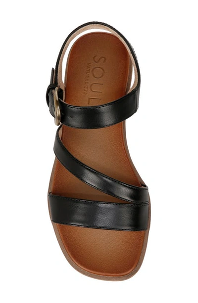 Shop Soul Naturalizer Jayvee Sandal In Black Faux Leather