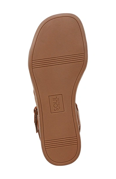 Shop Soul Naturalizer Jayvee Sandal In Brown Faux Leather