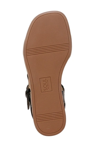 Soul Naturalizer Jayvee Sandal In Black Faux Leather