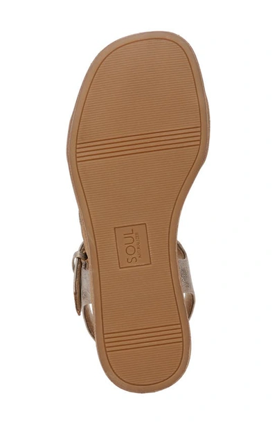 Soul Naturalizer Jayvee Sandal In Metallic Mauve Faux Leather