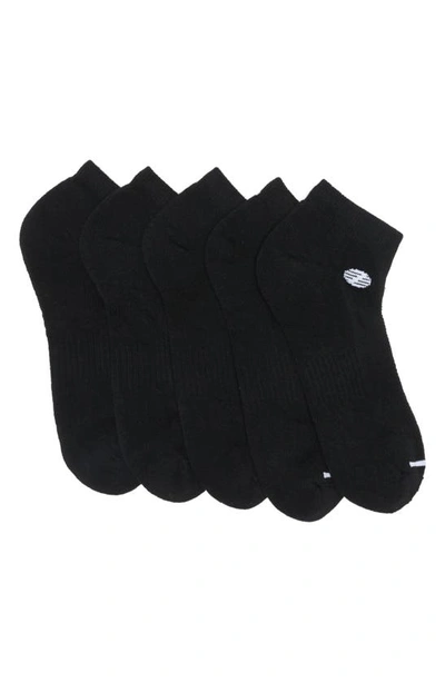 Shop Z By Zella Sport 5-pack Ankle Socks In Black