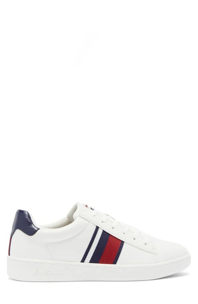 Shop Ben Sherman Hampton Stripe Sneaker In Red/ White/ Navy