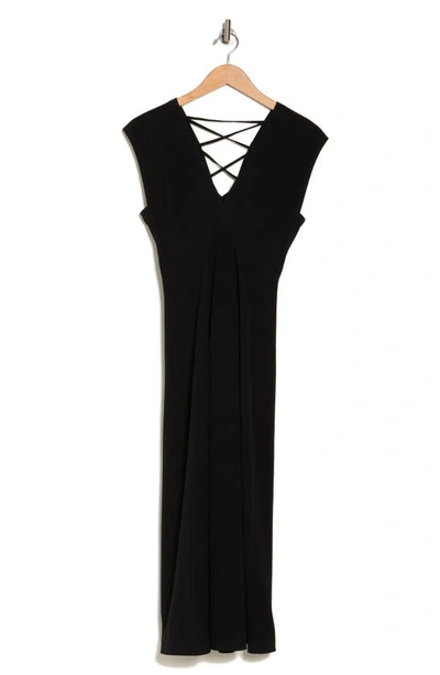 Shop A.l.c . Amelie Cotton Lace-up Sheath Dress In Black