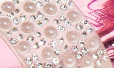 Kensie Kids' Embellished Metallic Sandal In Pink Mirror