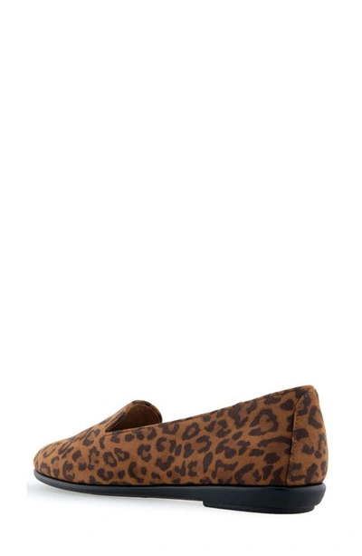 Shop Aerosoles Betunia Smoking Slipper In Leopard Fab Suede