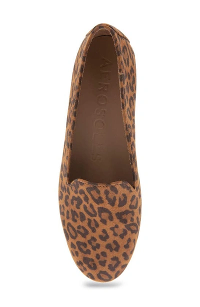 Shop Aerosoles Betunia Smoking Slipper In Leopard Fab Suede