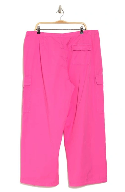 Good American Parachute Cargo Joggers In Malibu Pink003