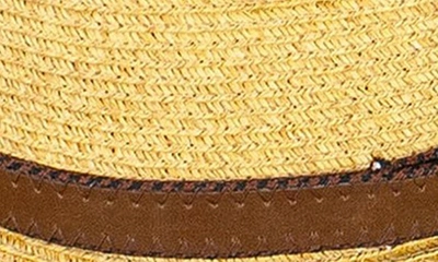 Shop Peter Grimm Cameron Straw Fedora In Natural