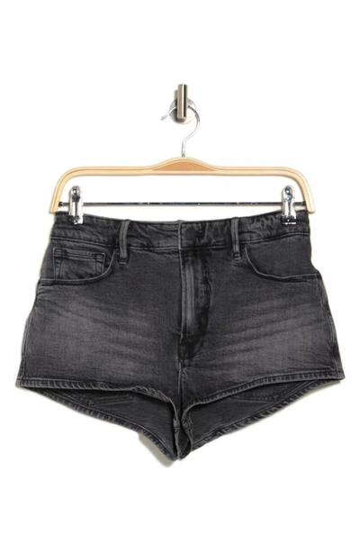 Shop Good American Micro Denim Shorts In Black250
