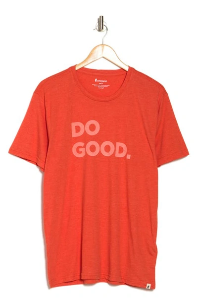 Shop Cotopaxi Do Good Organic Cotton & Recycled Polyester Graphic T-shirt In Canyon
