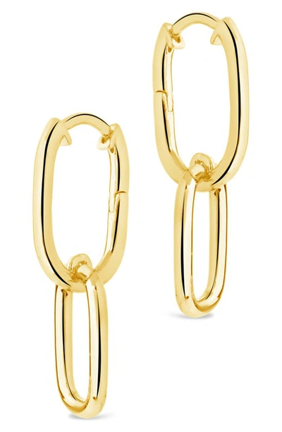 Shop Sterling Forever Talani Link Drop Earrings In Gold