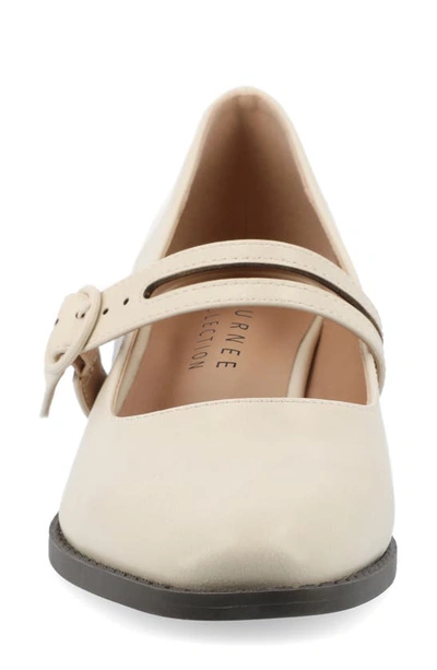 Journee Collection Savvi Mary Jane Pump In Ivory