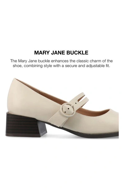 Journee Collection Savvi Mary Jane Pump In Ivory