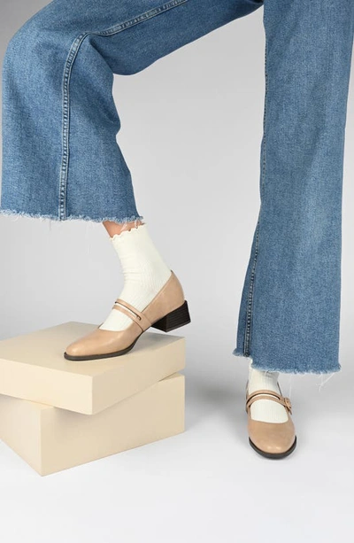 Journee Collection Savvi Mary Jane Pump In Ivory