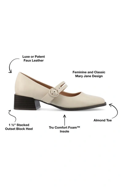 Journee Collection Savvi Mary Jane Pump In Ivory