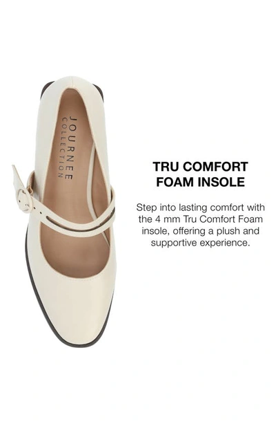 Journee Collection Savvi Mary Jane Pump In Ivory