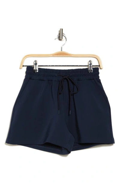 Shop Good American Scuba Drawstring Shorts In Navy001