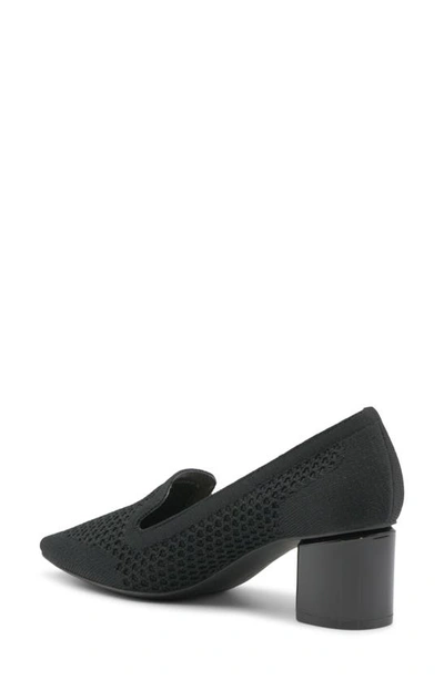 Adrienne Vittadini Flang Pump In Black Stretch