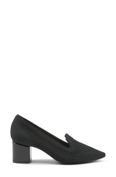 Adrienne Vittadini Flang Pump In Black Stretch