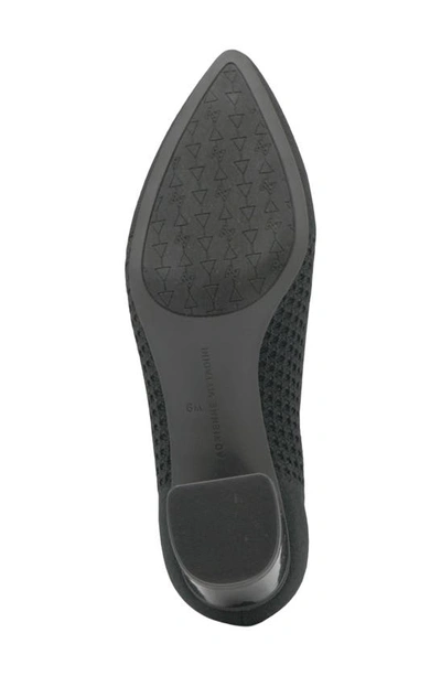 Adrienne Vittadini Flang Pump In Black Stretch