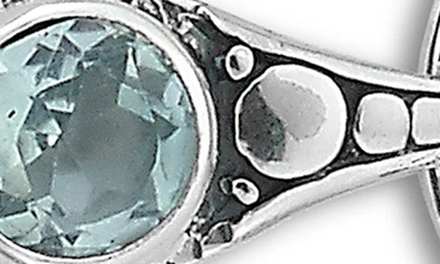Samuel B. Blue Topaz Drop Earrings In Blue