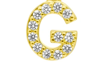 Shop Adornia Crystal Initial Drop Earrings In Gold-g