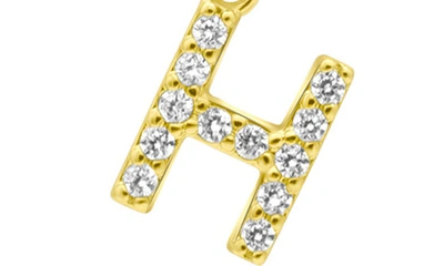 Shop Adornia Crystal Initial Drop Earrings In Gold-h