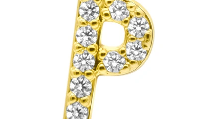 Shop Adornia Crystal Initial Drop Earrings In Gold-p