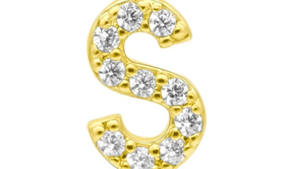 Shop Adornia Crystal Initial Drop Earrings In Gold-s
