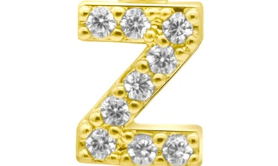 Shop Adornia Crystal Initial Drop Earrings In Gold-z
