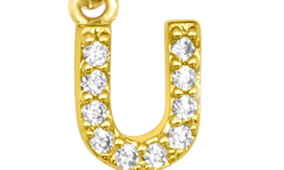 Adornia Initial & Heart 2-pack Stretch Bracelets In Gold-u