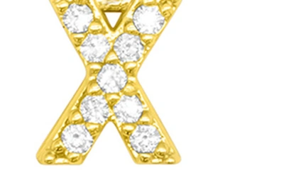 Shop Adornia Initial & Heart 2-pack Stretch Bracelets In Gold-x