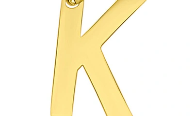 Adornia Crystal & Paper Clip Chain Initial Bracelet In Gold-k