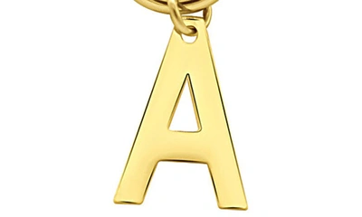 Adornia Initial Pendant Layered Chain Necklace In Gold-a