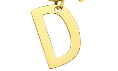 Adornia Initial Pendant Layered Chain Necklace In Gold-d