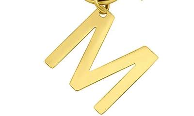 Adornia Initial Pendant Layered Chain Necklace In Gold-m
