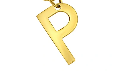 Adornia Initial Pendant Layered Chain Necklace In Gold-p