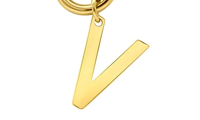 Adornia Initial Pendant Layered Chain Necklace In Gold-v