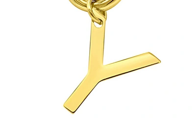 Adornia Initial Pendant Layered Chain Necklace In Gold-y