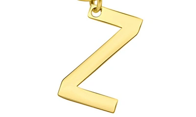 Adornia Initial Pendant Layered Chain Necklace In Gold-z