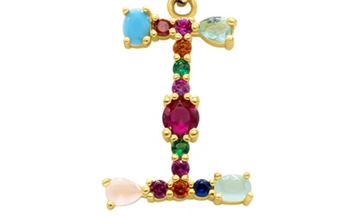 Adornia Cz Initial Pendant Necklace In Gold-i