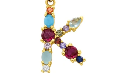 Adornia Cz Initial Pendant Necklace In Gold-k